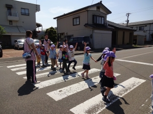 交通安全教室の学びが生きています