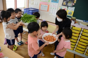 給食の先生へ