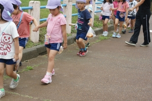 もうすぐ保育園到着