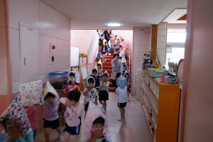 年長、年中避難してきました