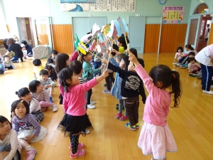 年中さんのアーチデビュー