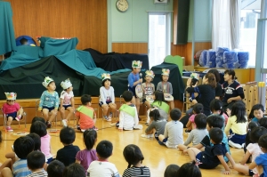 プレゼントをかけてもらって「自己紹介」