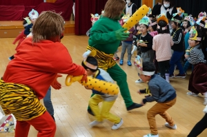 説明赤鬼、緑鬼登場