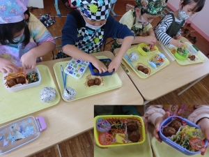 おかずも詰めてお弁当完成！"