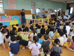 防災の話を聞きました
