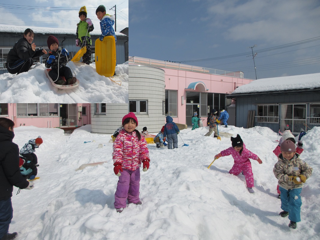 ２月２７日（木） きく組 待ちに待った雪遊び