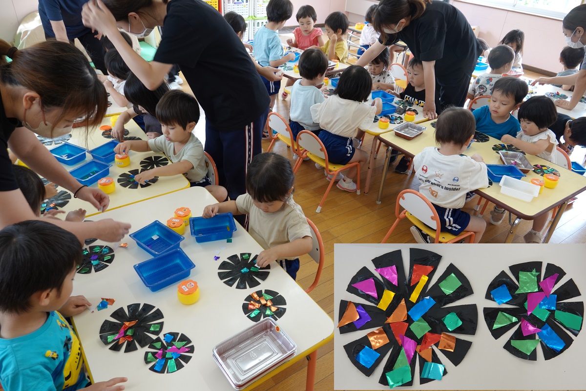 7月18日（火）ぼたんぐみの「花火」製作