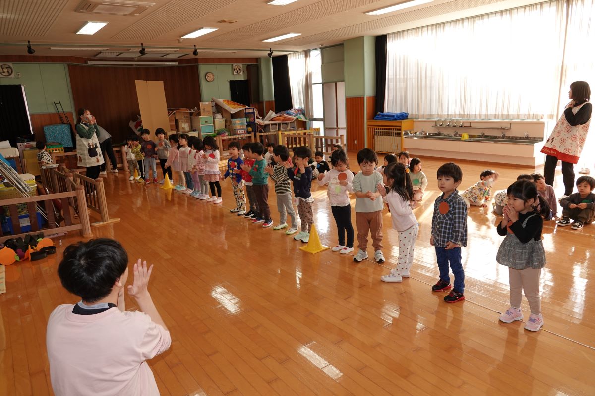 11月12日（火）年少のお遊戯会練習