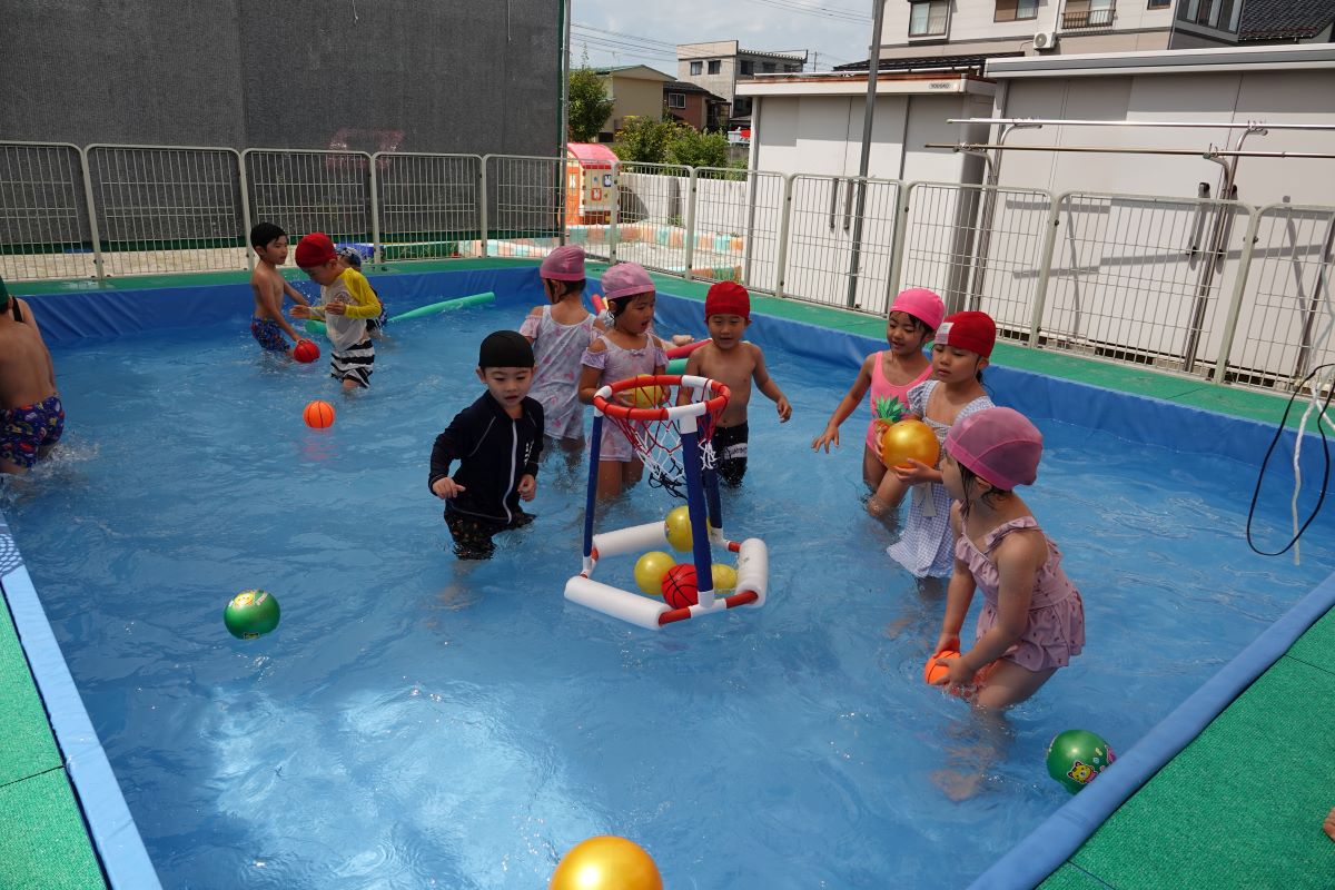 8月2日（水）ゆりぐみのプール遊び