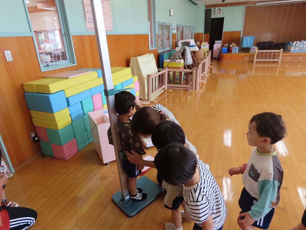 ６月３日（月）つくし組体位測定