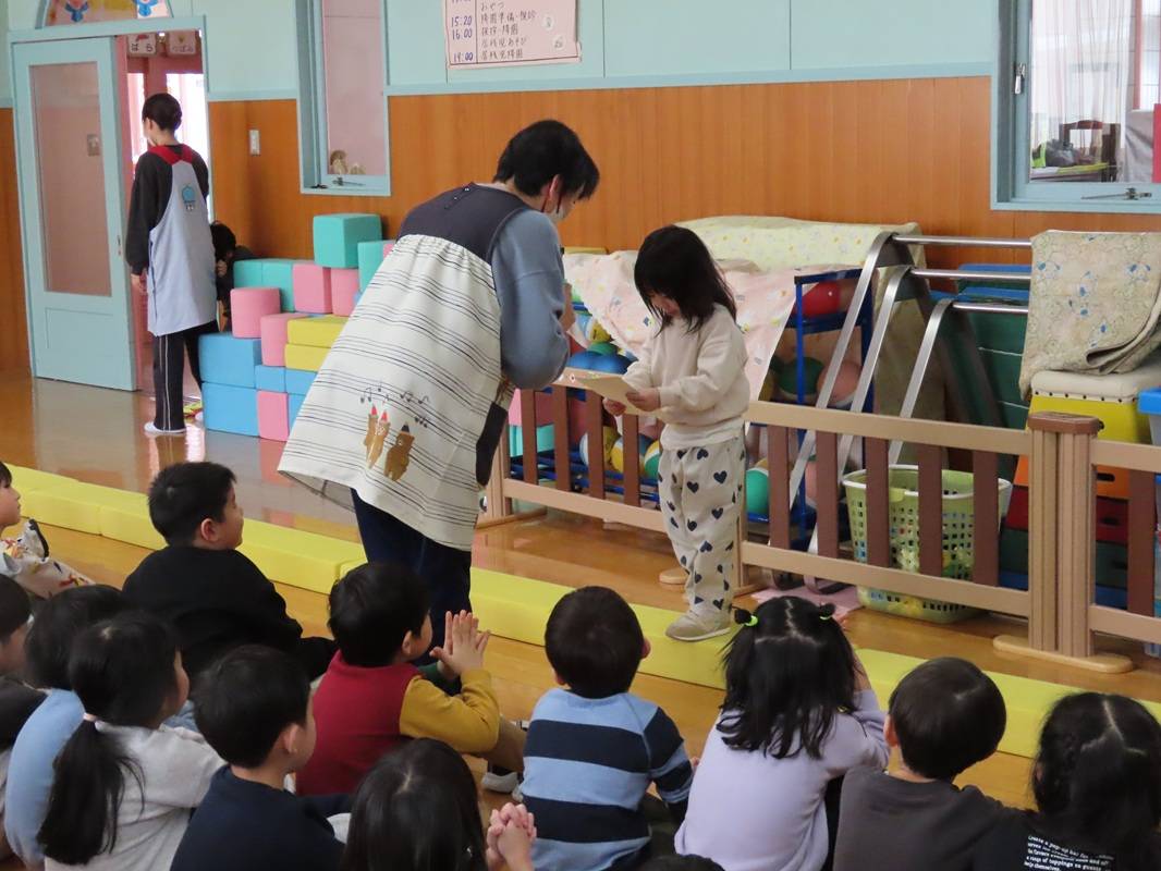 第１回なわとび検定表彰式