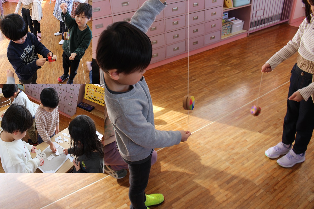 ２月１３日（木） 見附中学生の手作り玩具