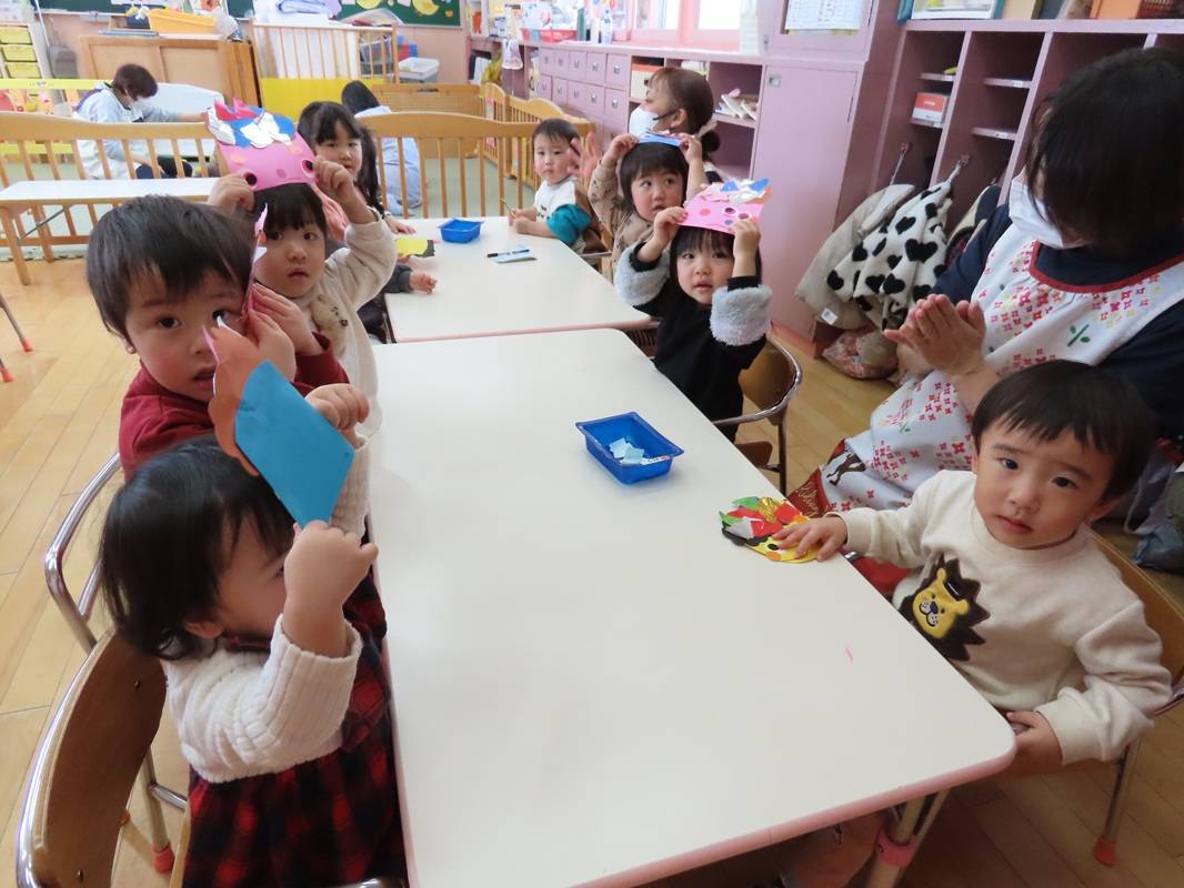 ばら組　鬼のお面づくり