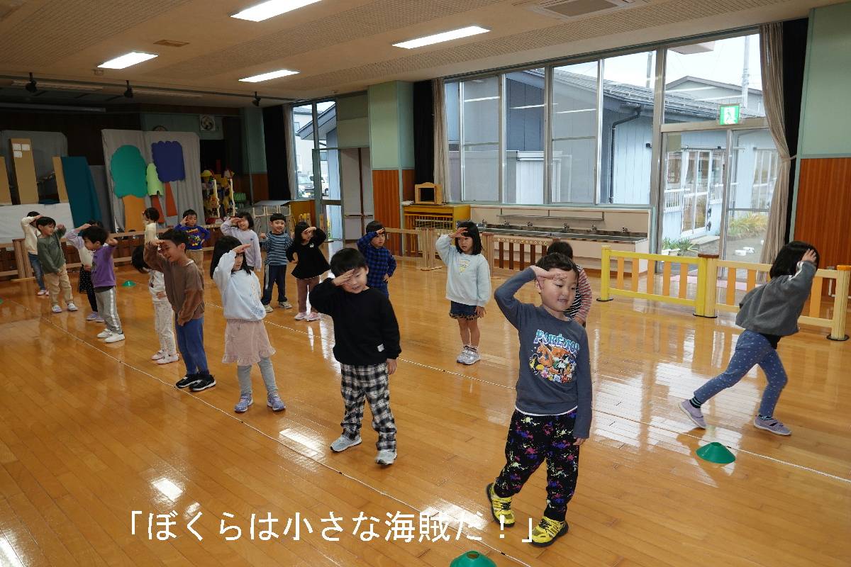 たけぐみのお遊戯会練習