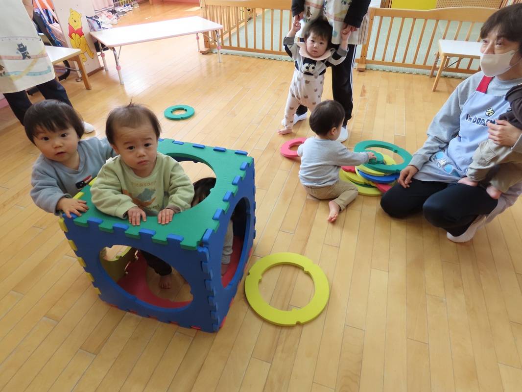 つぼみ組　ソフトパネルで遊びました！