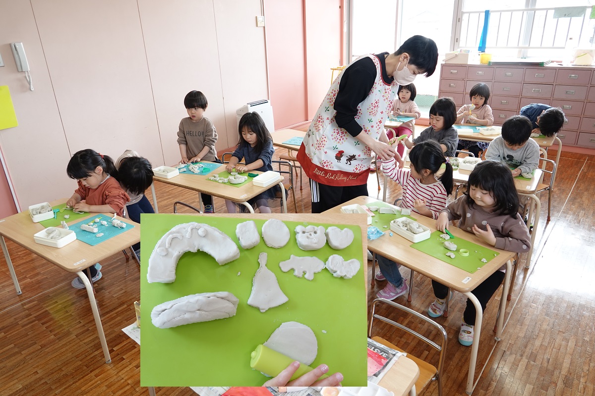 4月19日（水）たけぐみの粘土遊び