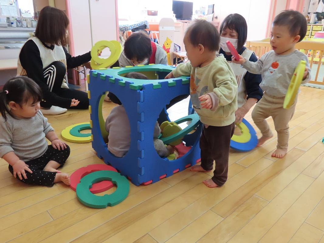 つぼみ組　ソフトパネルで遊びました！