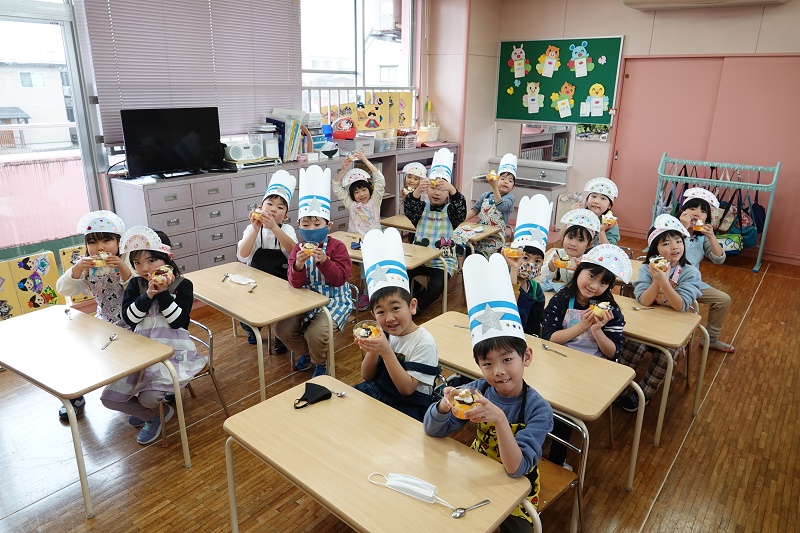 3月10日（金）年長の「レッツトライクッキングⅧ」