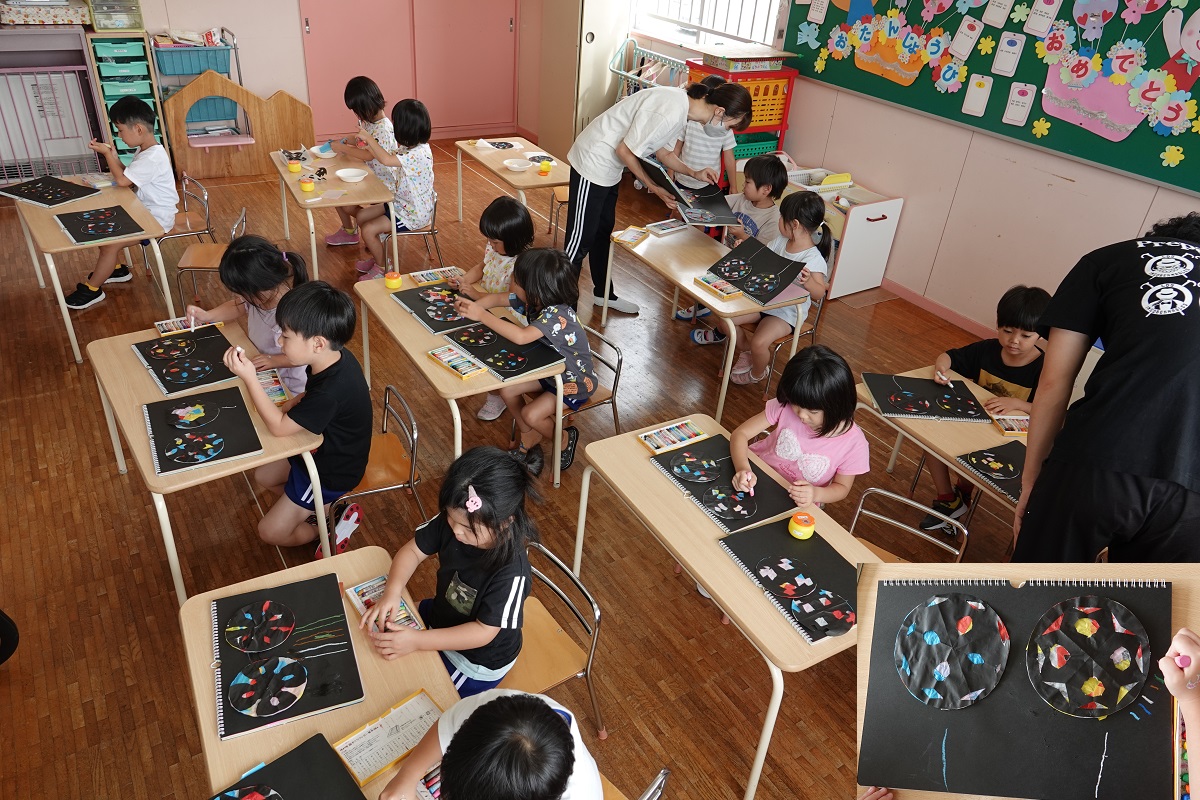 9月4日（月）きくぐみの「花火」製作