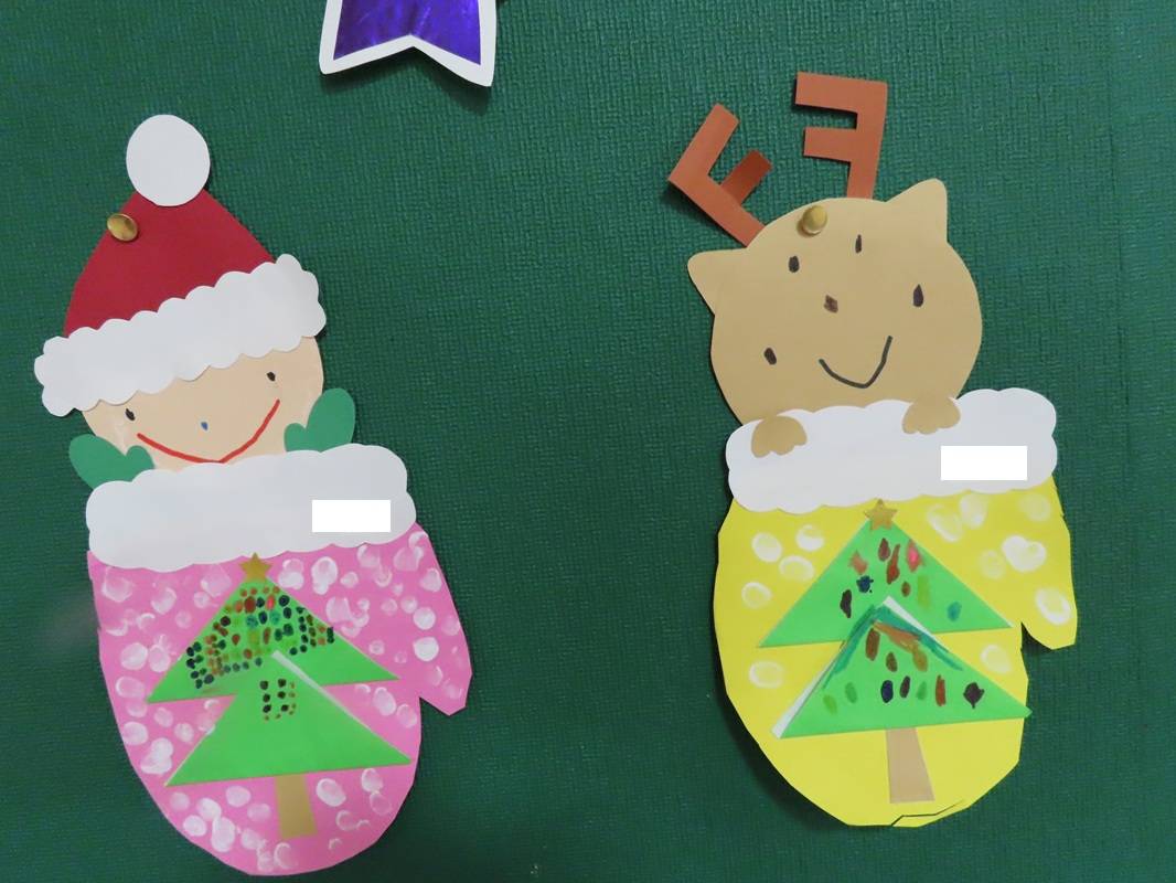 １２月の玄関壁面