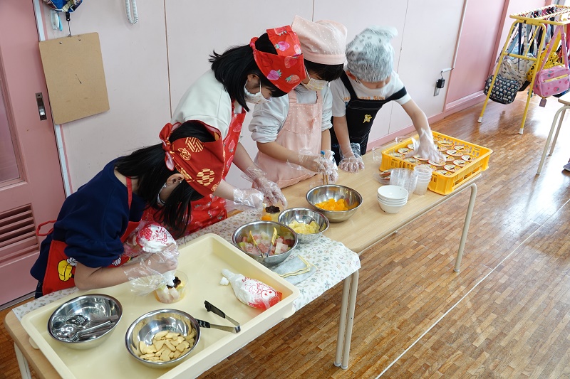 3月10日（金）年長の「レッツトライクッキングⅧ」