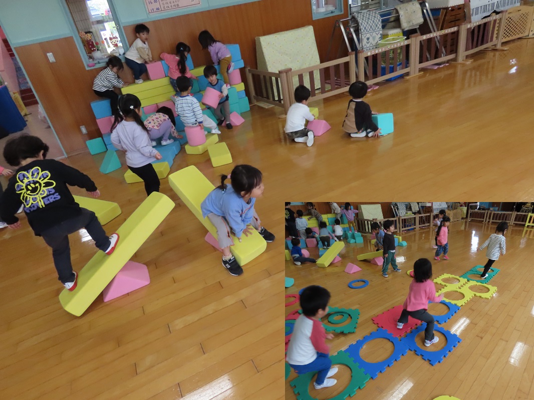 4月30日（水） 年少組　朝のなかよしルーム