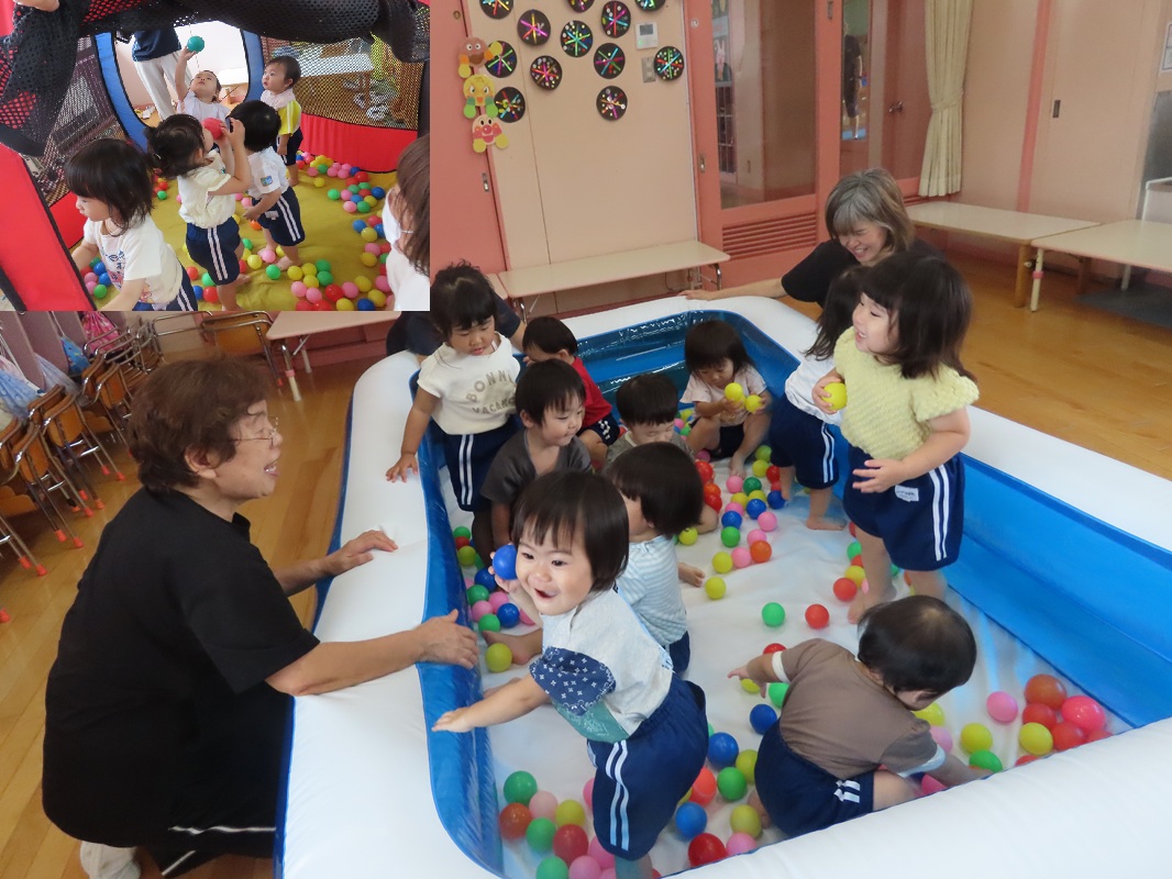 8月8日（金） ばら組 ボールプールで大興奮！