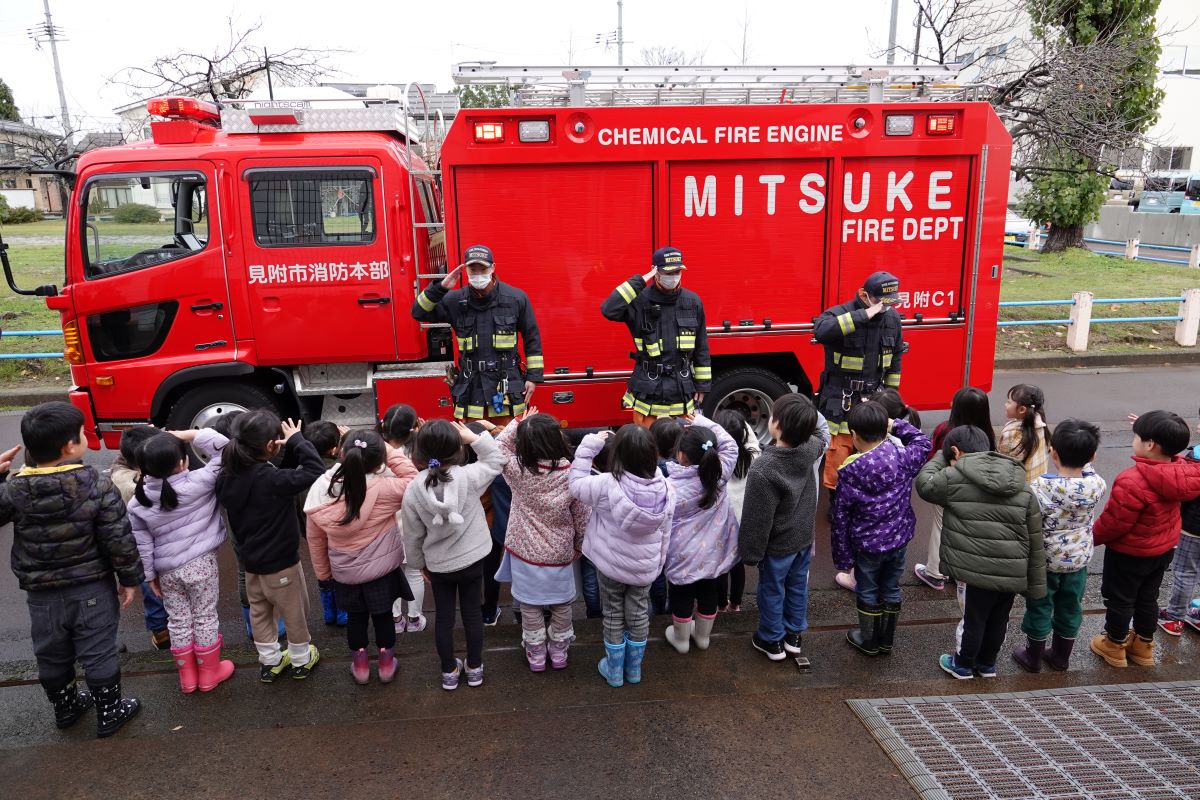 12月1日（金）消防署の「巡回防火広報」