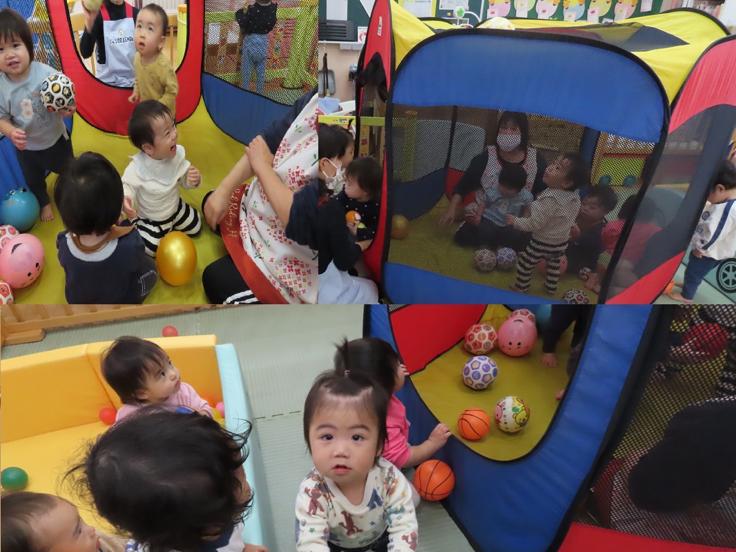 １１月２２日（金） つぼみ組　ボールあそび