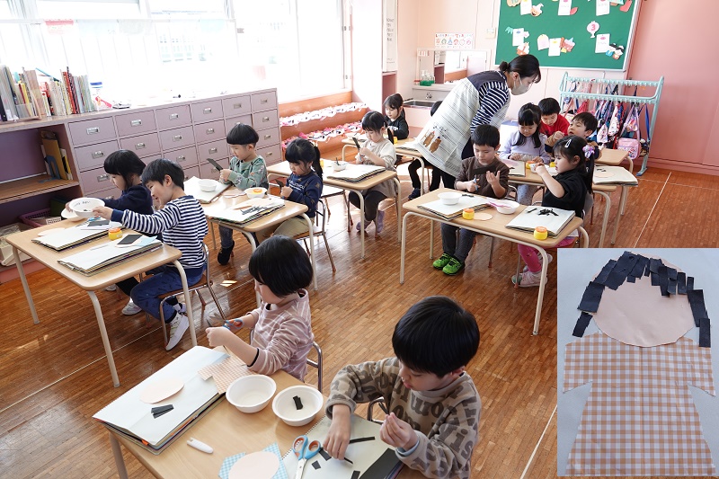 2月28日（火）きくぐみの「ぼく・わたし」製作