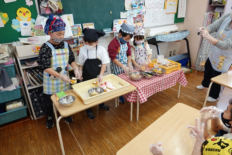 3月10日（金）年長の「レッツトライクッキングⅧ」