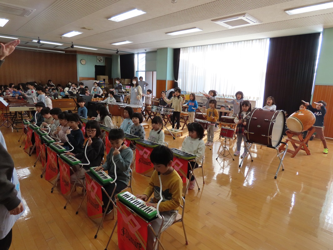 2月１２日（水） 音楽発表会 合奏リハーサル