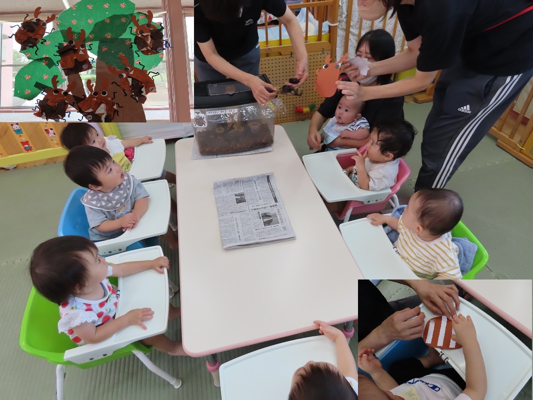 ８月２９日（木） つぼみ組 クワガタ製作