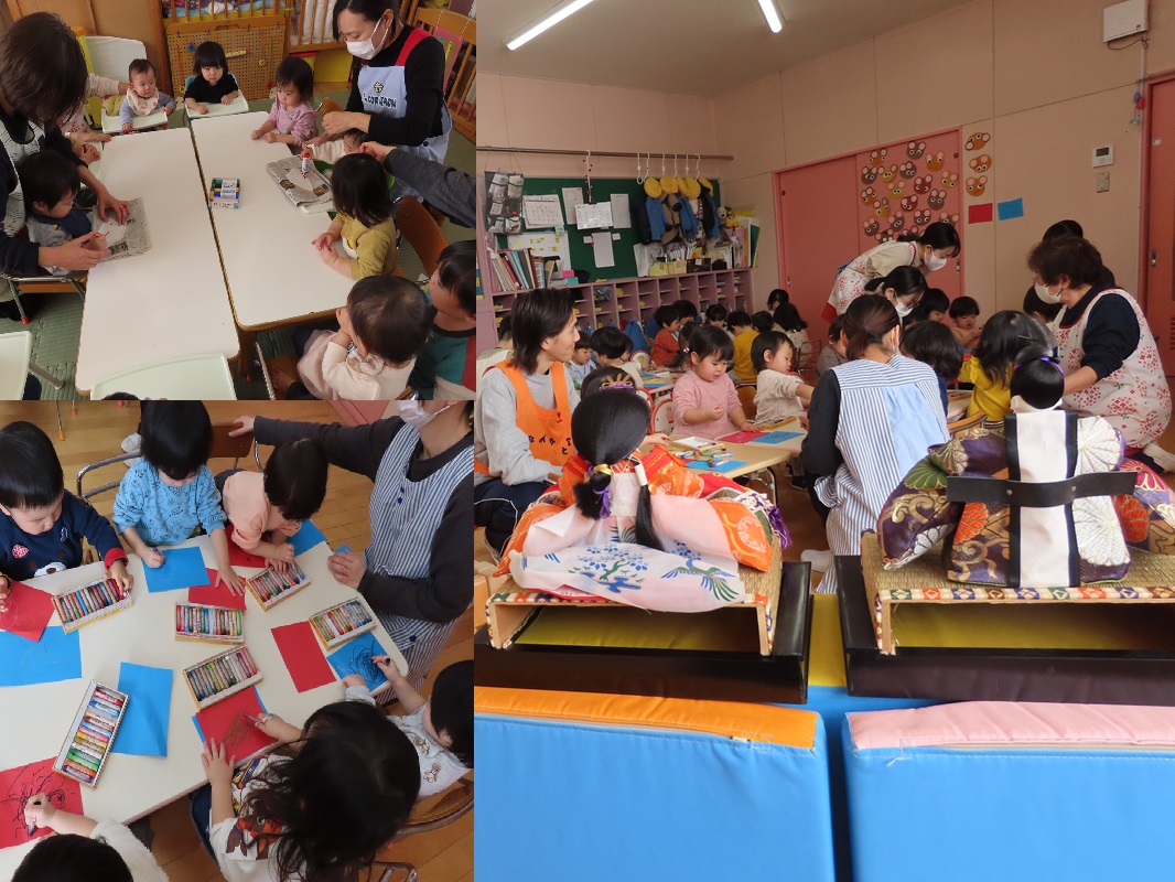 ２月１８日（火） ばら・つぼみ組 ひなまつり製作