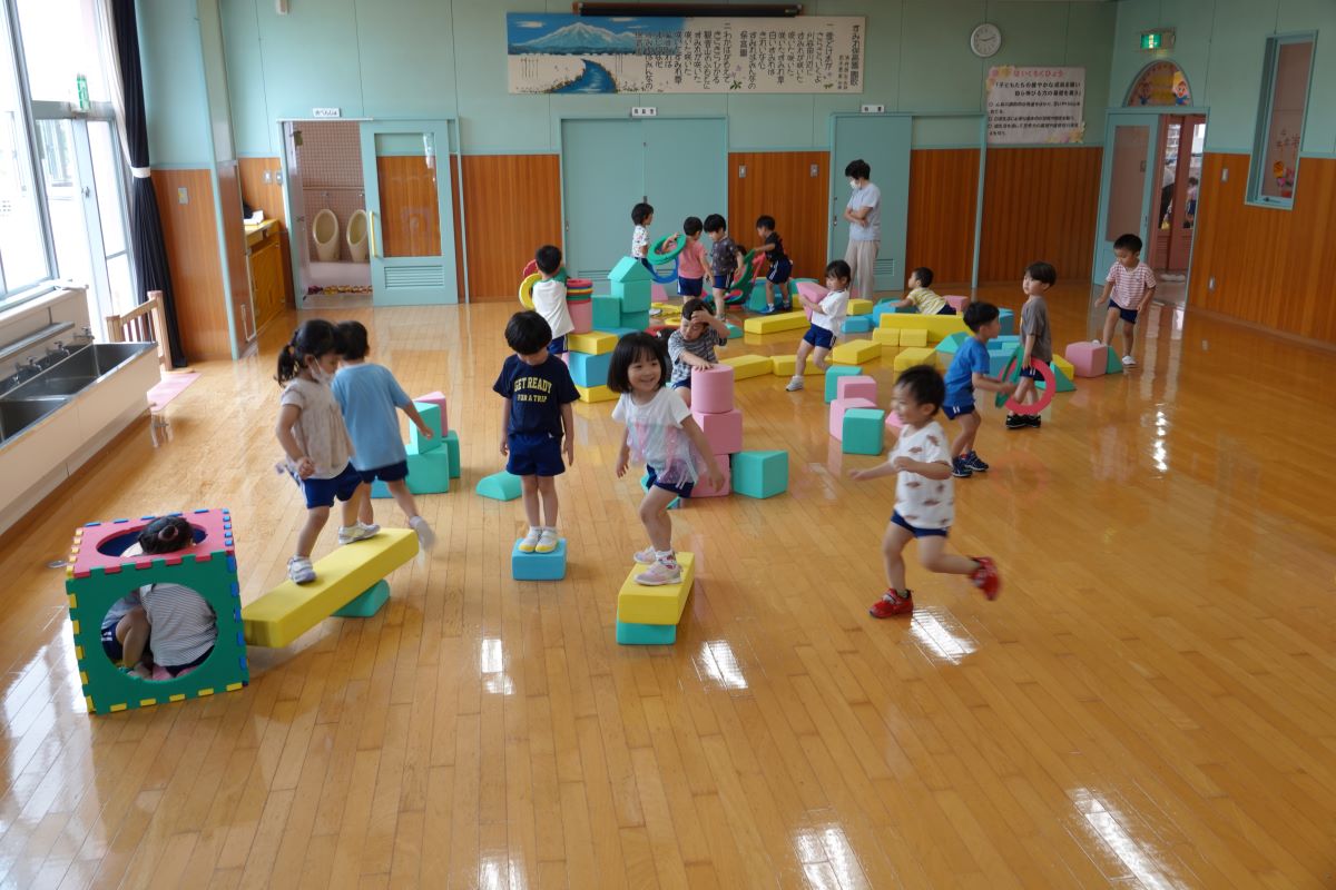 7月19日（水）今朝のなかよしルームは年少