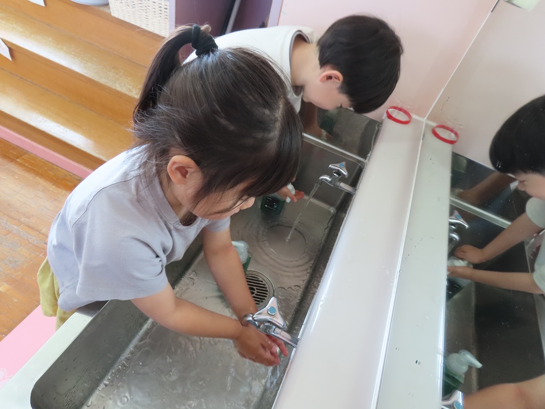 しっかり手洗い