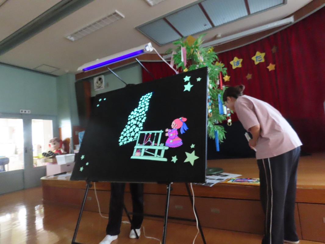 ブラックパネルシアター「たなばた」