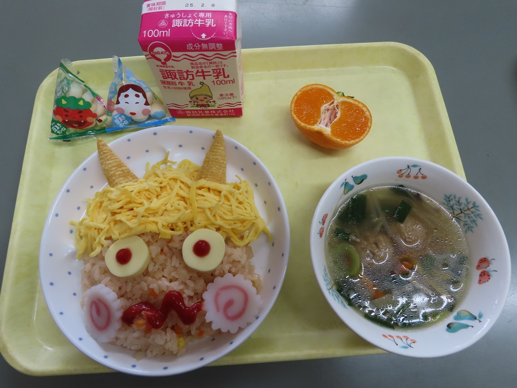 ２月３日（月） 豆まき会 特別献立