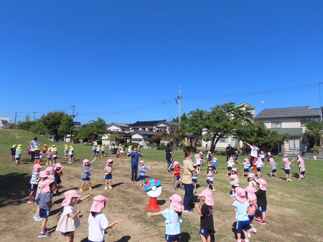 １０月１日（火） 年少・年中　運動会練習