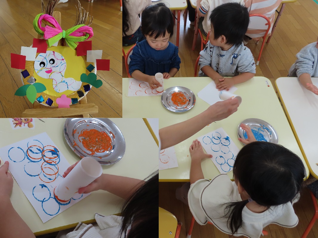 １２月１９日（金） ぼたん組 玄関壁面製作