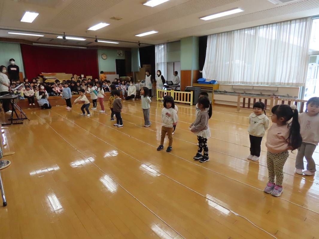 音楽発表会　歌のリハーサル