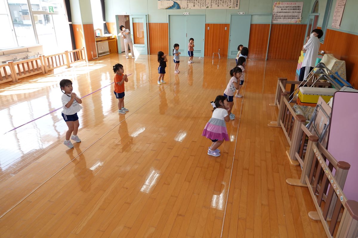 9月13日（水）さくらぐみのお遊戯会練習（女の子）