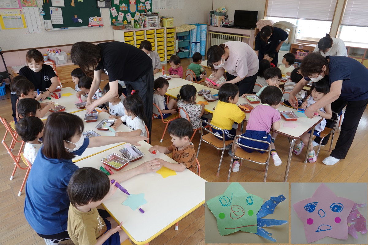 6月29日（木）ぼたんぐみの「流れ星」製作