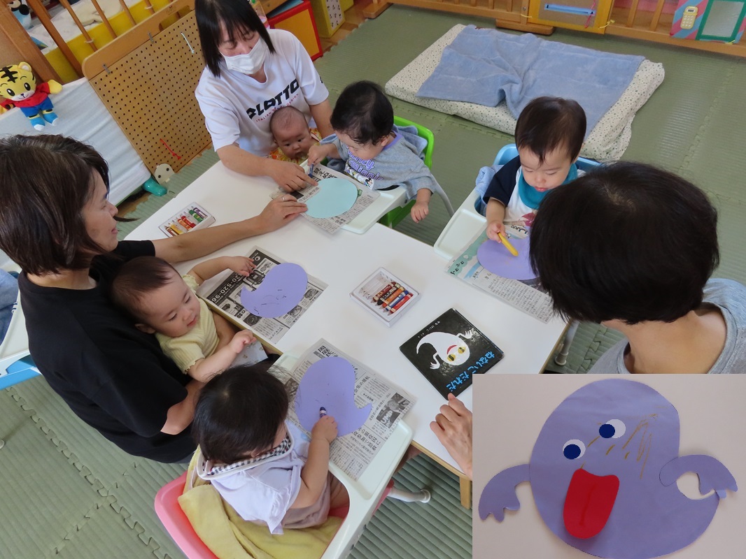 ７月２３日（火）つぼみ組おばけ製作