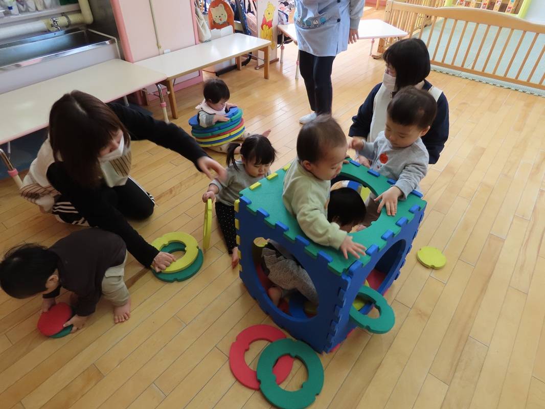 つぼみ組　ソフトパネルで遊びました！