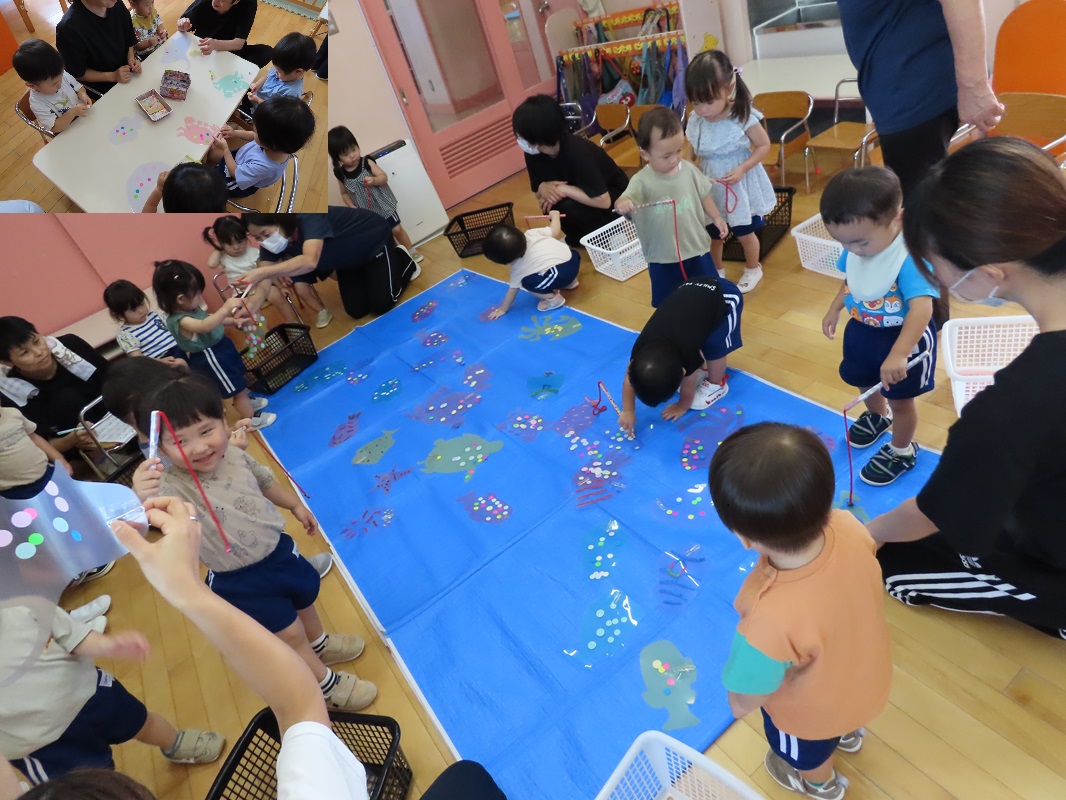 ８月２３日（金） ばら組 お魚釣りごっこ