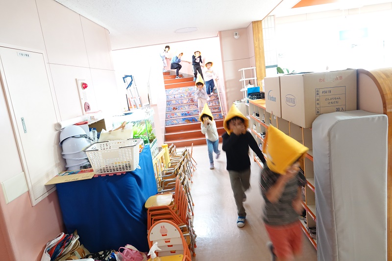 3月23日（木）年長最後の避難訓練