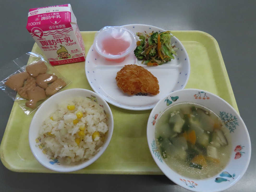 ８月２０日（火） お誕生会お祝いの給食