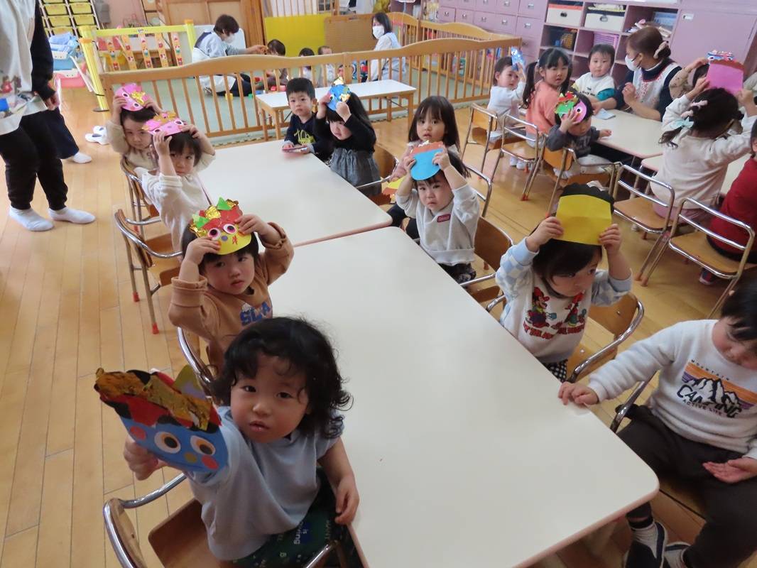 ばら組　鬼のお面づくり