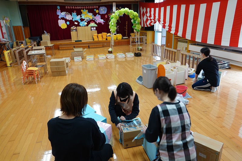 3月27日（月）卒園式を終え、新年度準備が始まりました